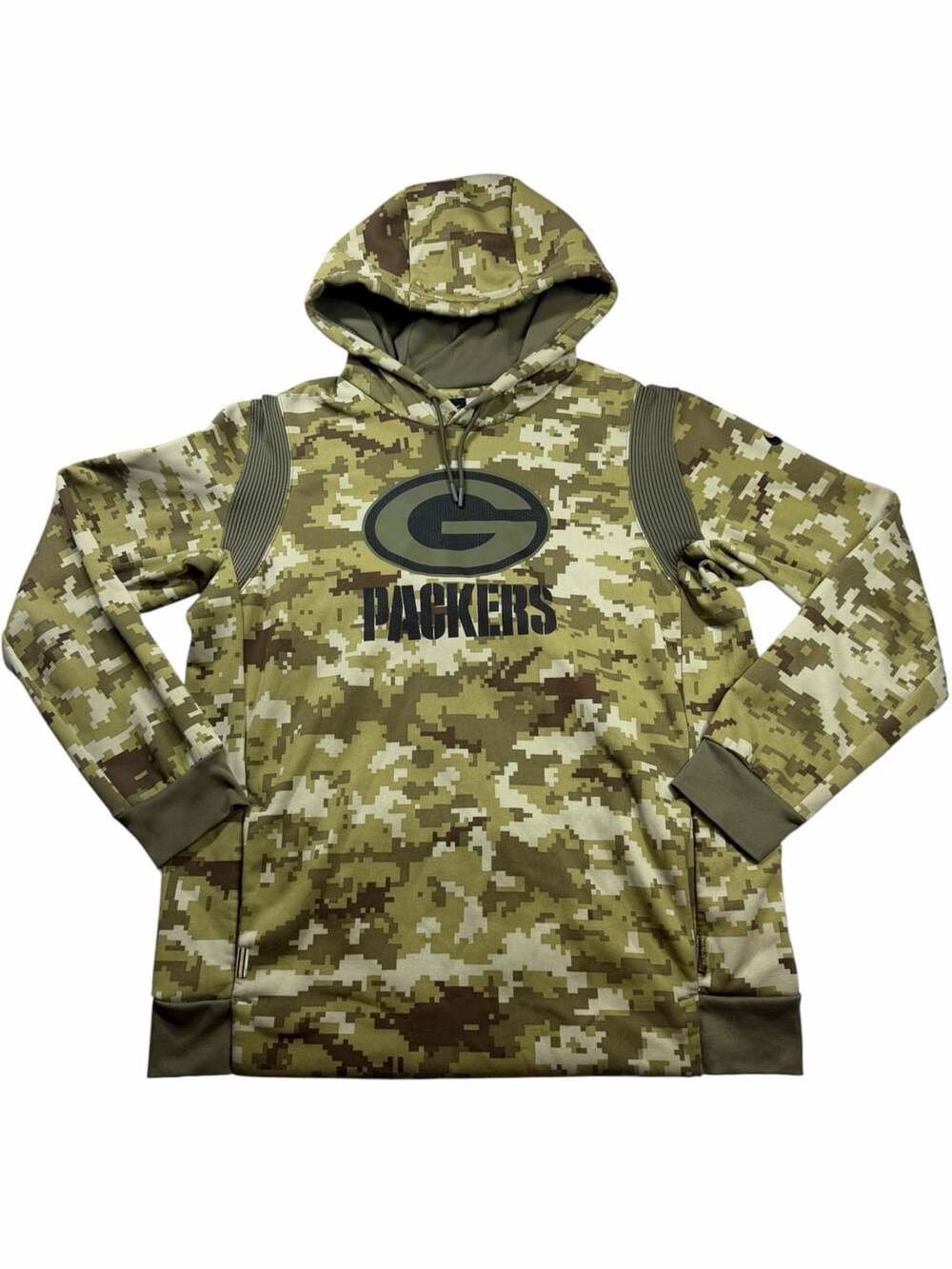 Green Bay Packers Nike Salute to Service Hoodie Mens L Camo NFL Dri-FIT